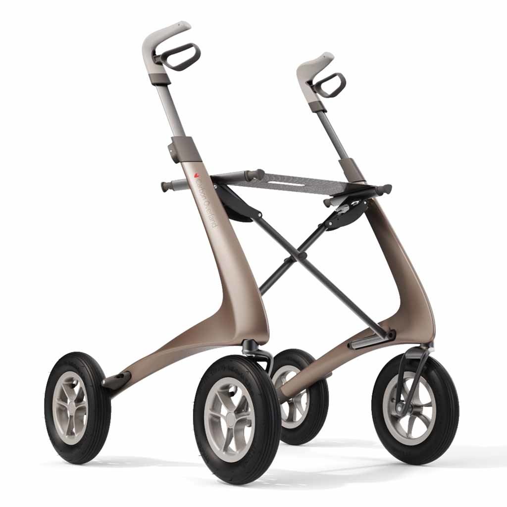 samenwerken Kangoeroe ZuidAmerika Acre Carbon Overland Rollator met luchtbanden - Rollator.shop