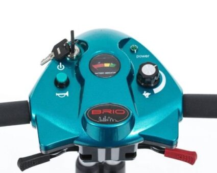Scootmobiel Bobby Blue Deluxe 4W met draaistoel en luchtbanden - Afbeelding 5