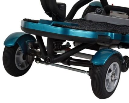 Scootmobiel Bobby Blue Deluxe 4W met draaistoel en luchtbanden - Afbeelding 8